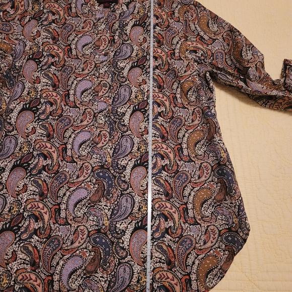 J Crew Liberty Art Eastern Voyage Paisley Top - Picture 9 of 9